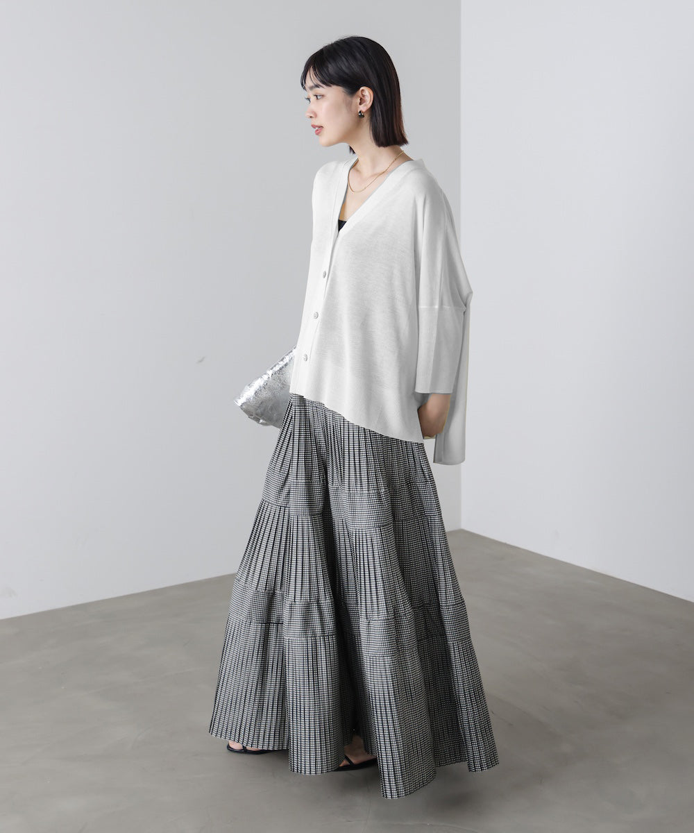 UVサラサラBOXシルエット前後差カーデ