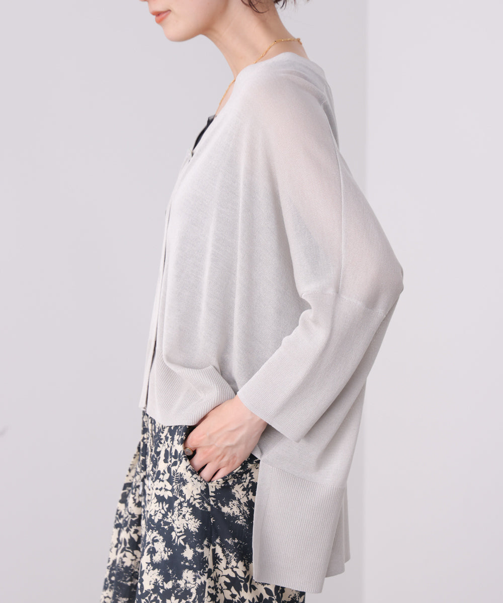 【新色追加】UVサラサラBOXシルエット前後差カーデ