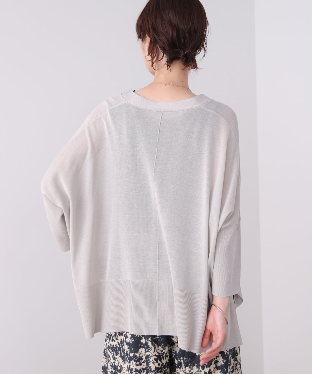 【新色追加】UVサラサラBOXシルエット前後差カーデ