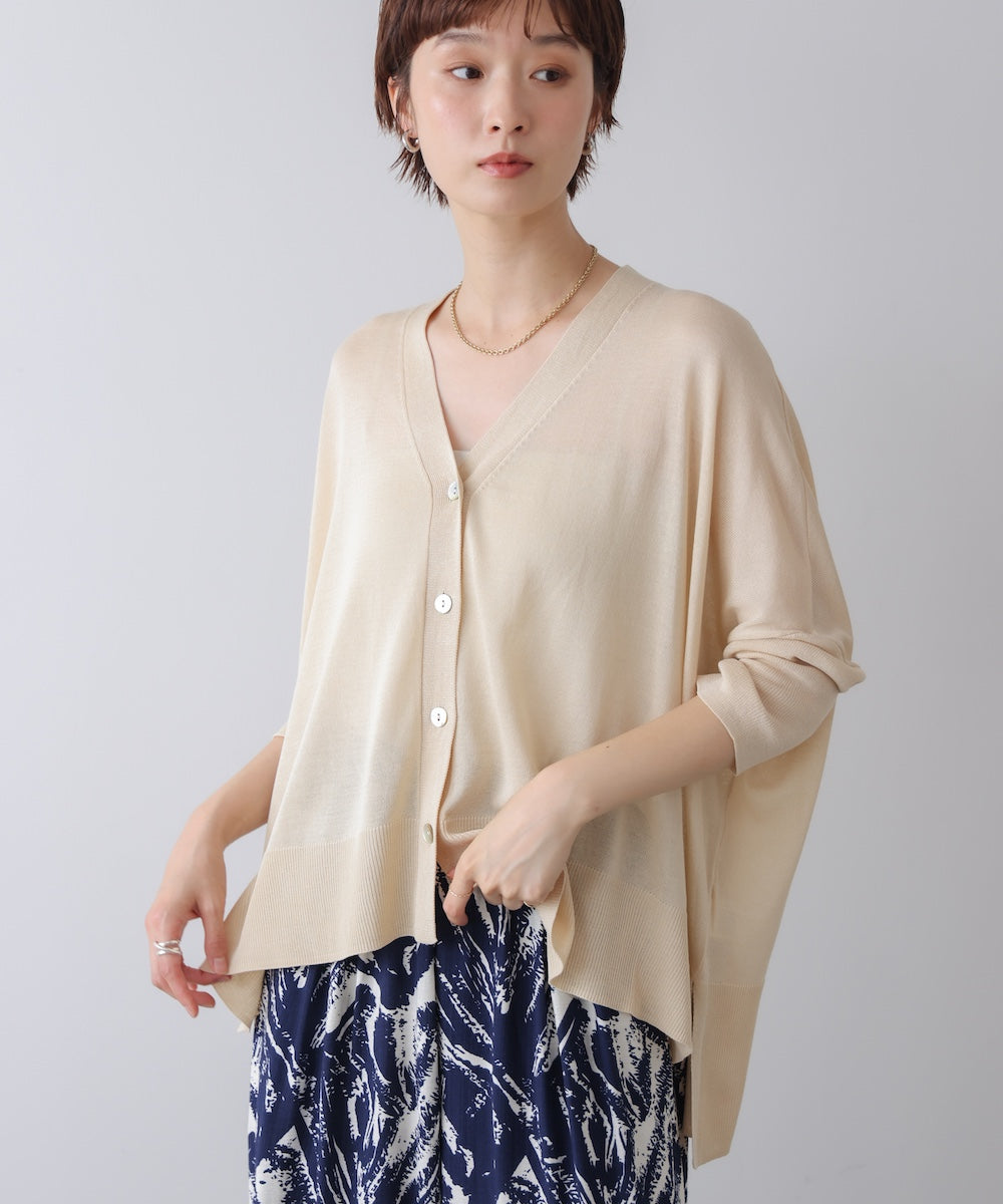 【新色追加】UVサラサラBOXシルエット前後差カーデ