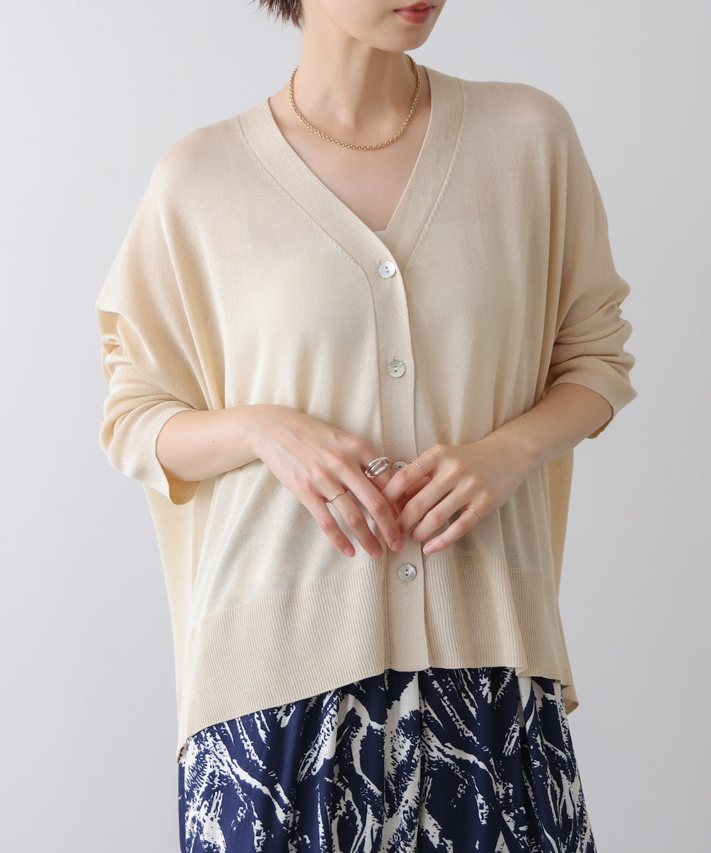 【新色追加】UVサラサラBOXシルエット前後差カーデ