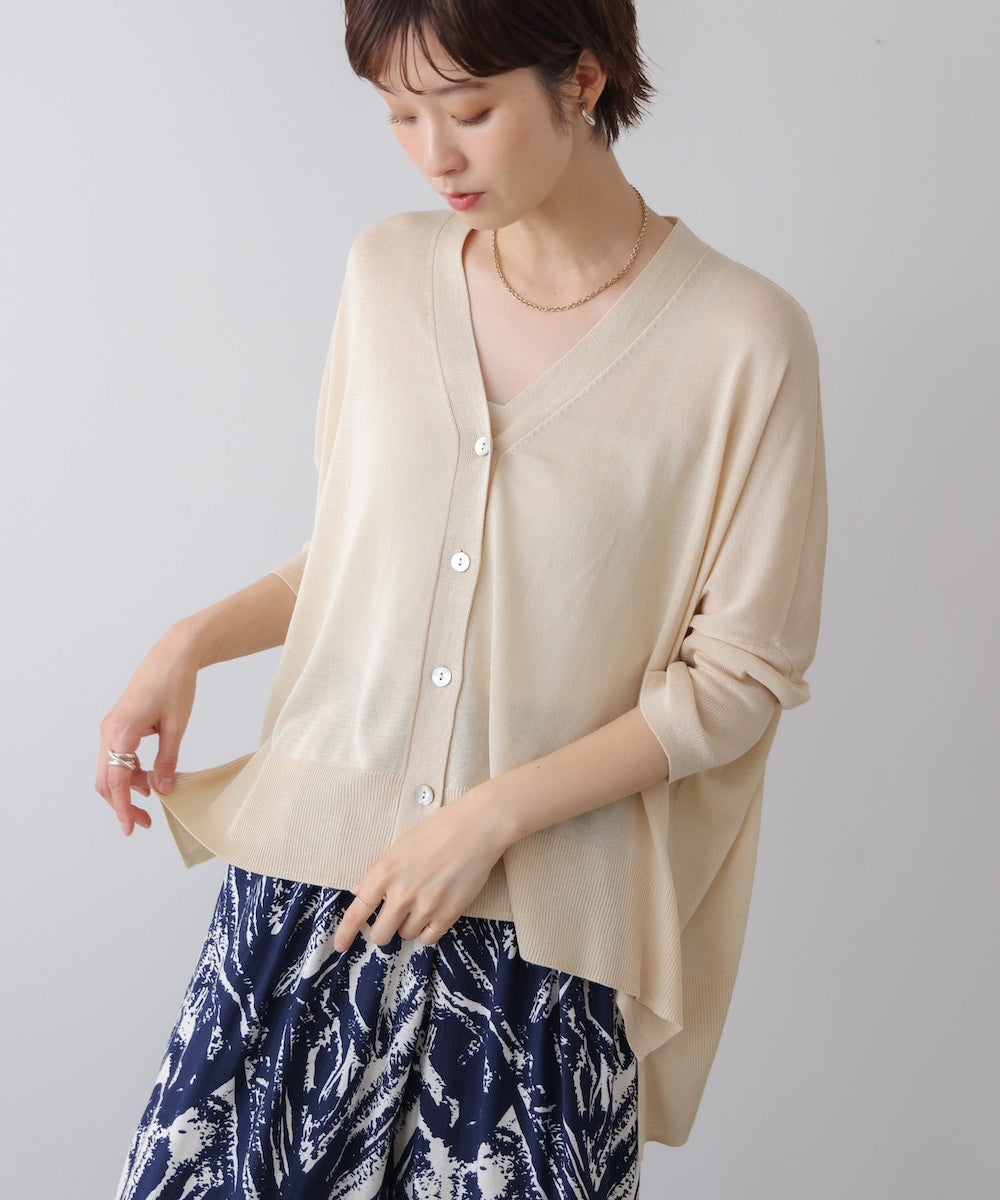 【新色追加】UVサラサラBOXシルエット前後差カーデ