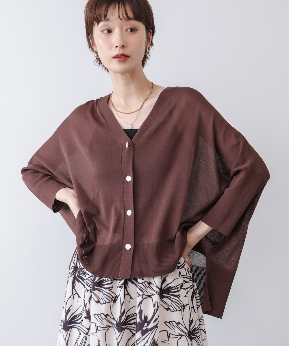 【新色追加】UVサラサラBOXシルエット前後差カーデ