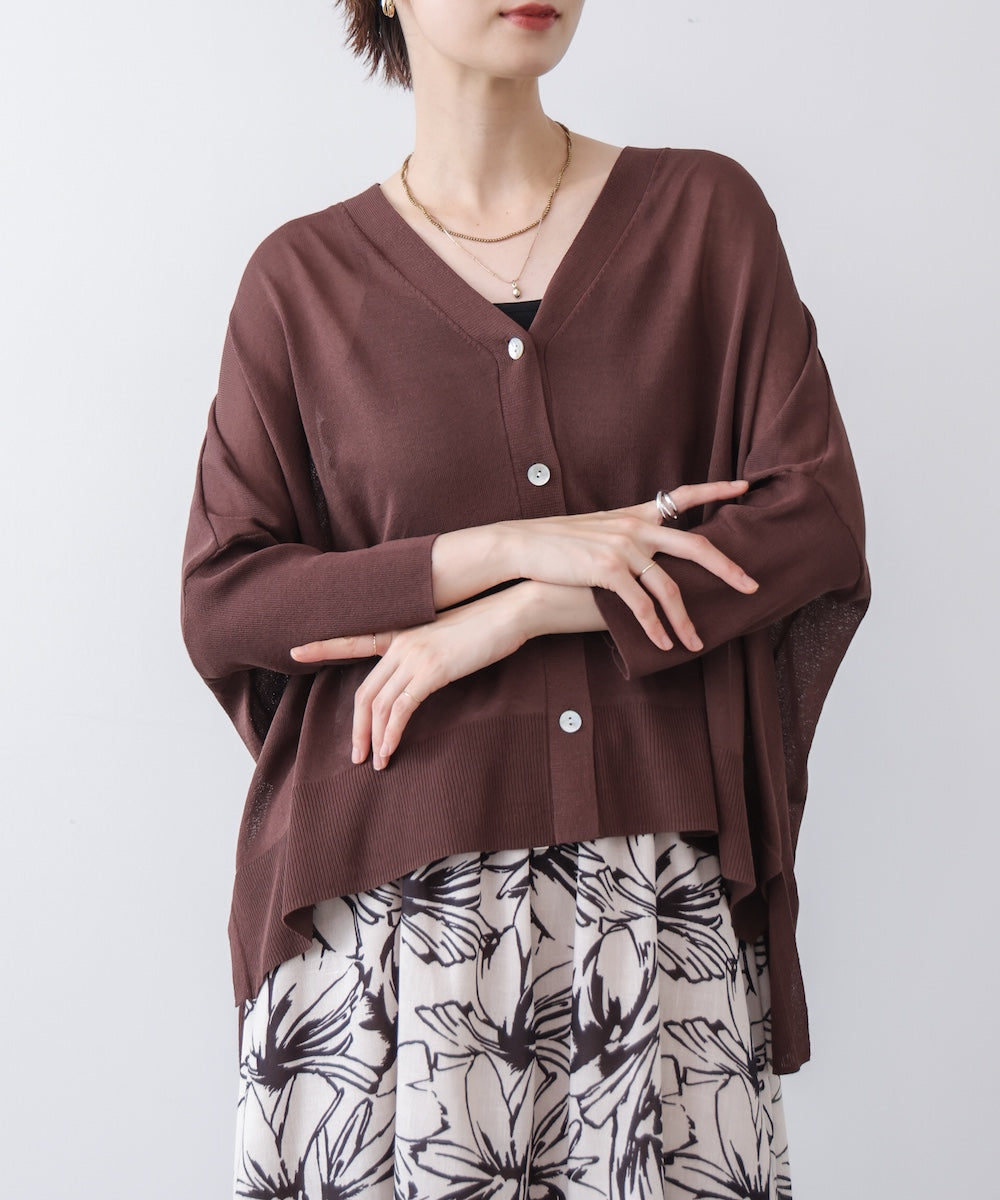 【新色追加】UVサラサラBOXシルエット前後差カーデ