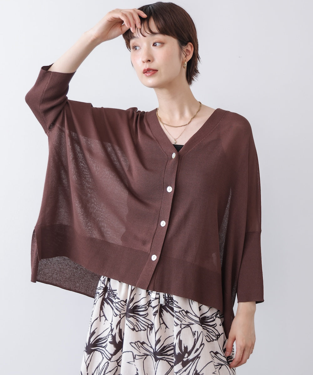 【新色追加】UVサラサラBOXシルエット前後差カーデ