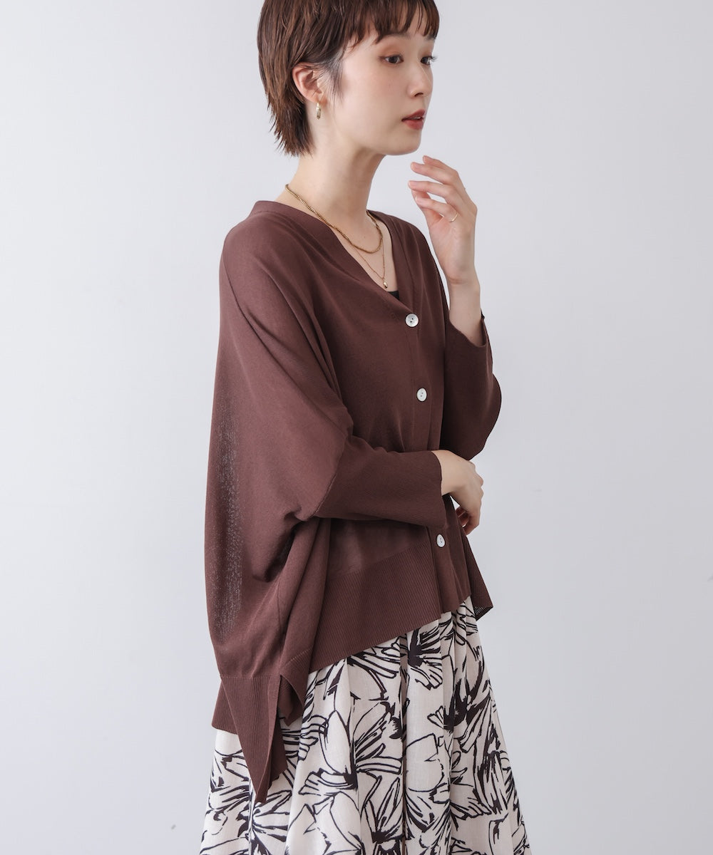 【新色追加】UVサラサラBOXシルエット前後差カーデ