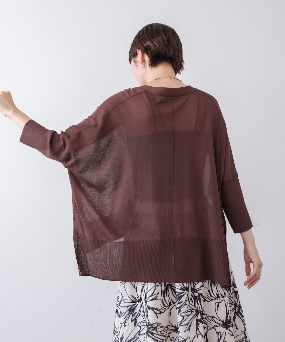 【新色追加】UVサラサラBOXシルエット前後差カーデ