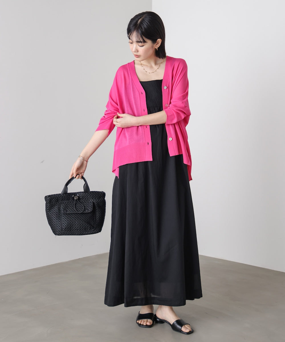UVサラサラBOXシルエット前後差カーデ