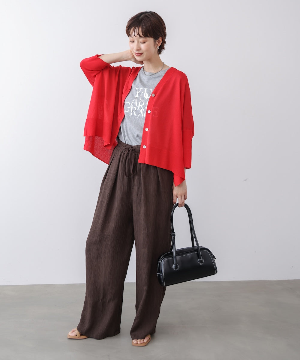 【新色追加】UVサラサラBOXシルエット前後差カーデ