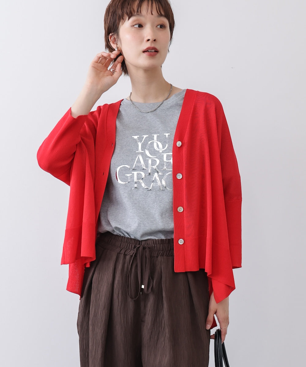 【新色追加】UVサラサラBOXシルエット前後差カーデ