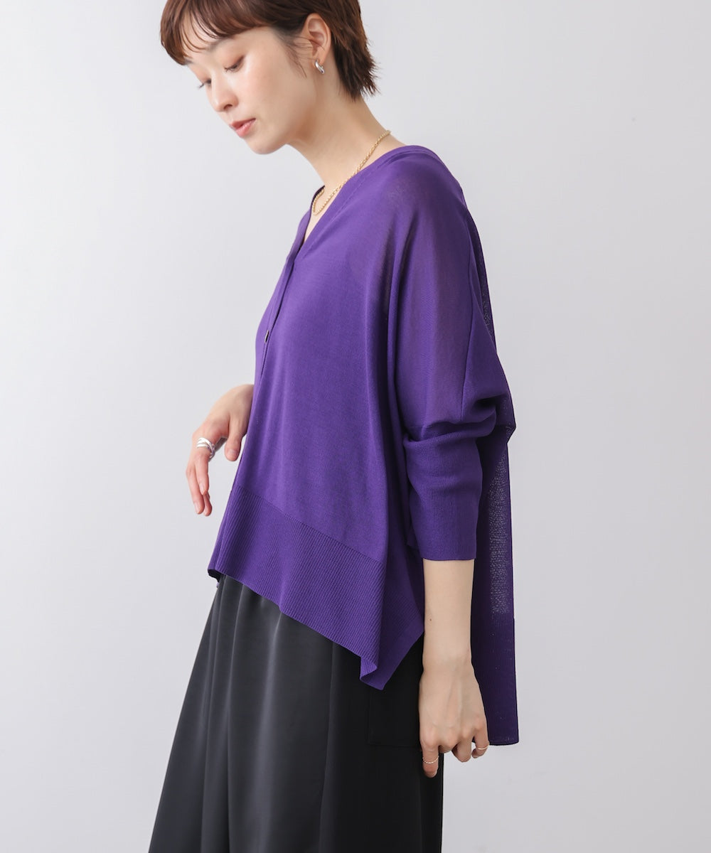 【新色追加】UVサラサラBOXシルエット前後差カーデ