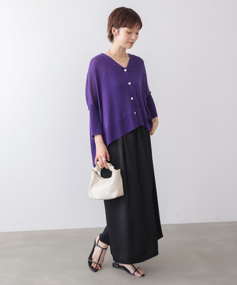 【新色追加】UVサラサラBOXシルエット前後差カーデ