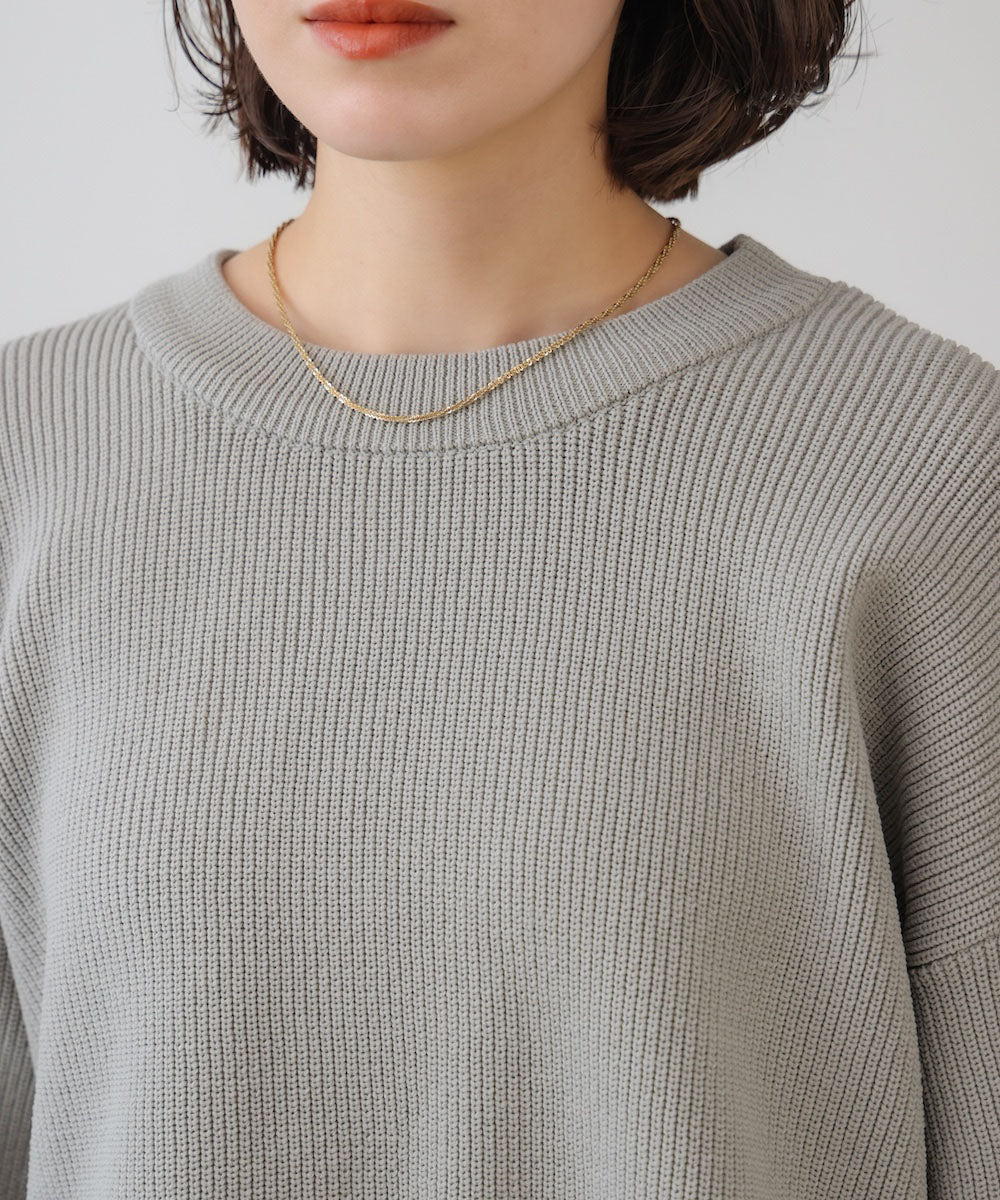 【WEB限定】軽量レイヤードニットプルオーバー