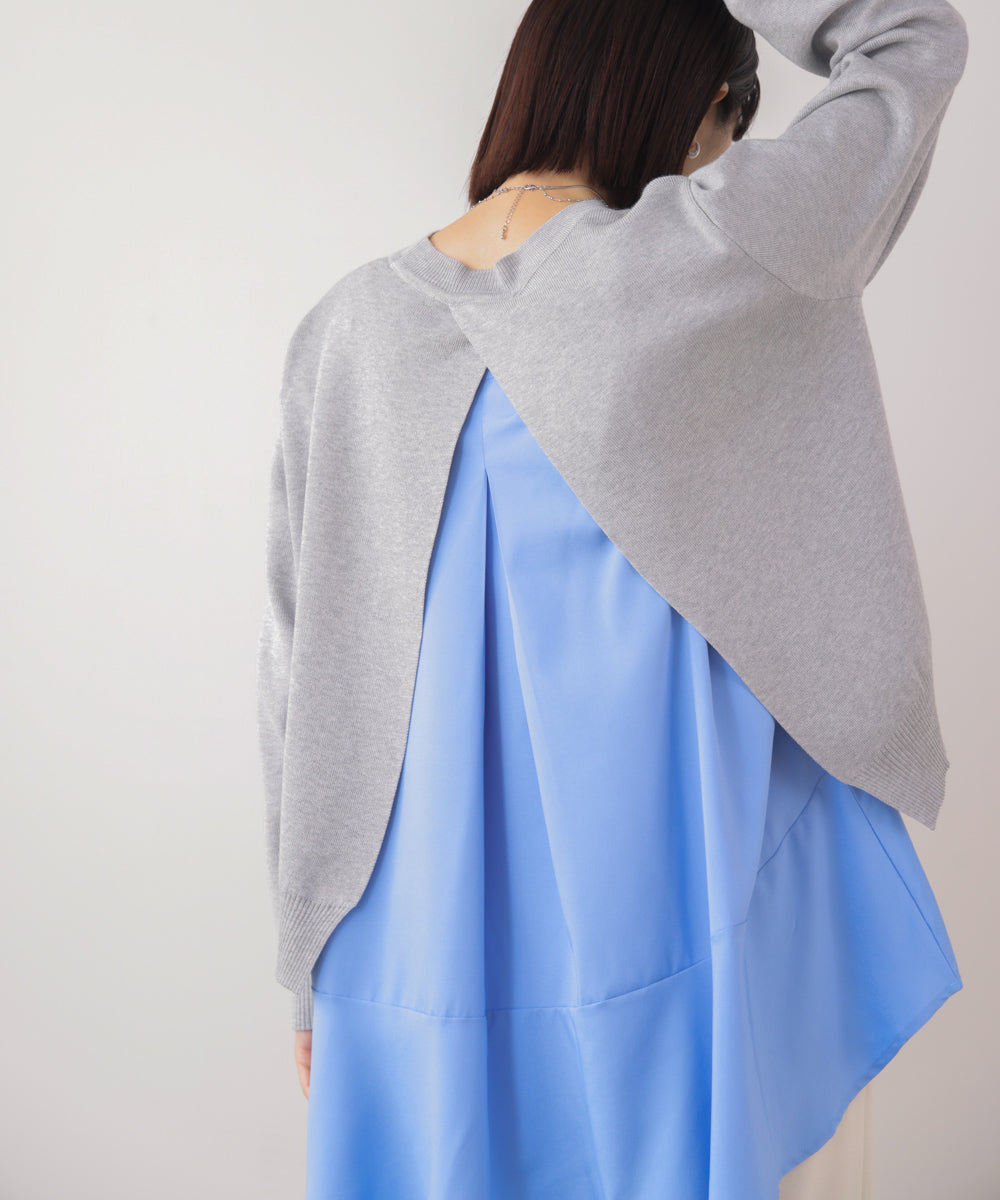 ニットセットレイヤードプルオーバー