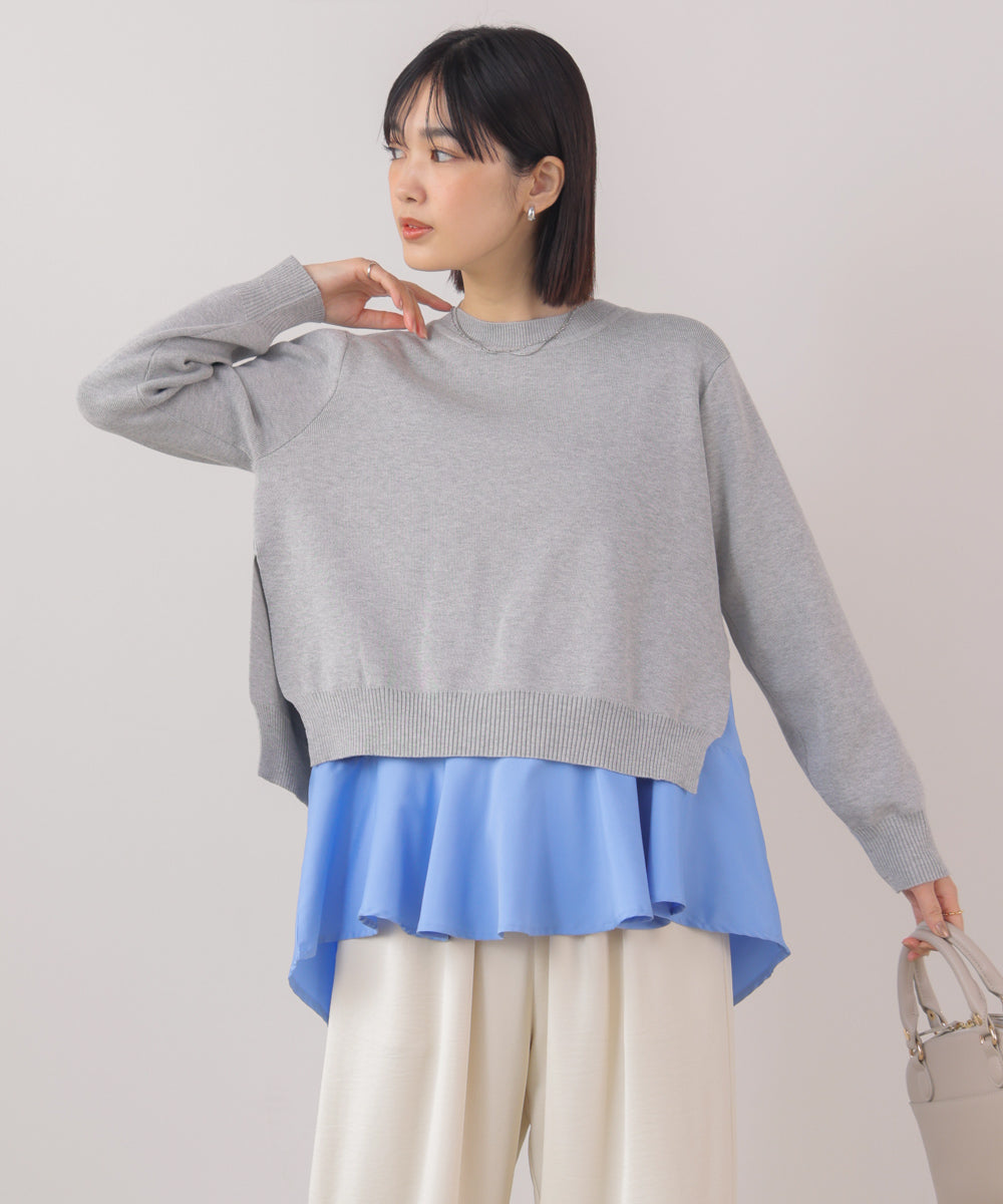 ニットセットレイヤードプルオーバー
