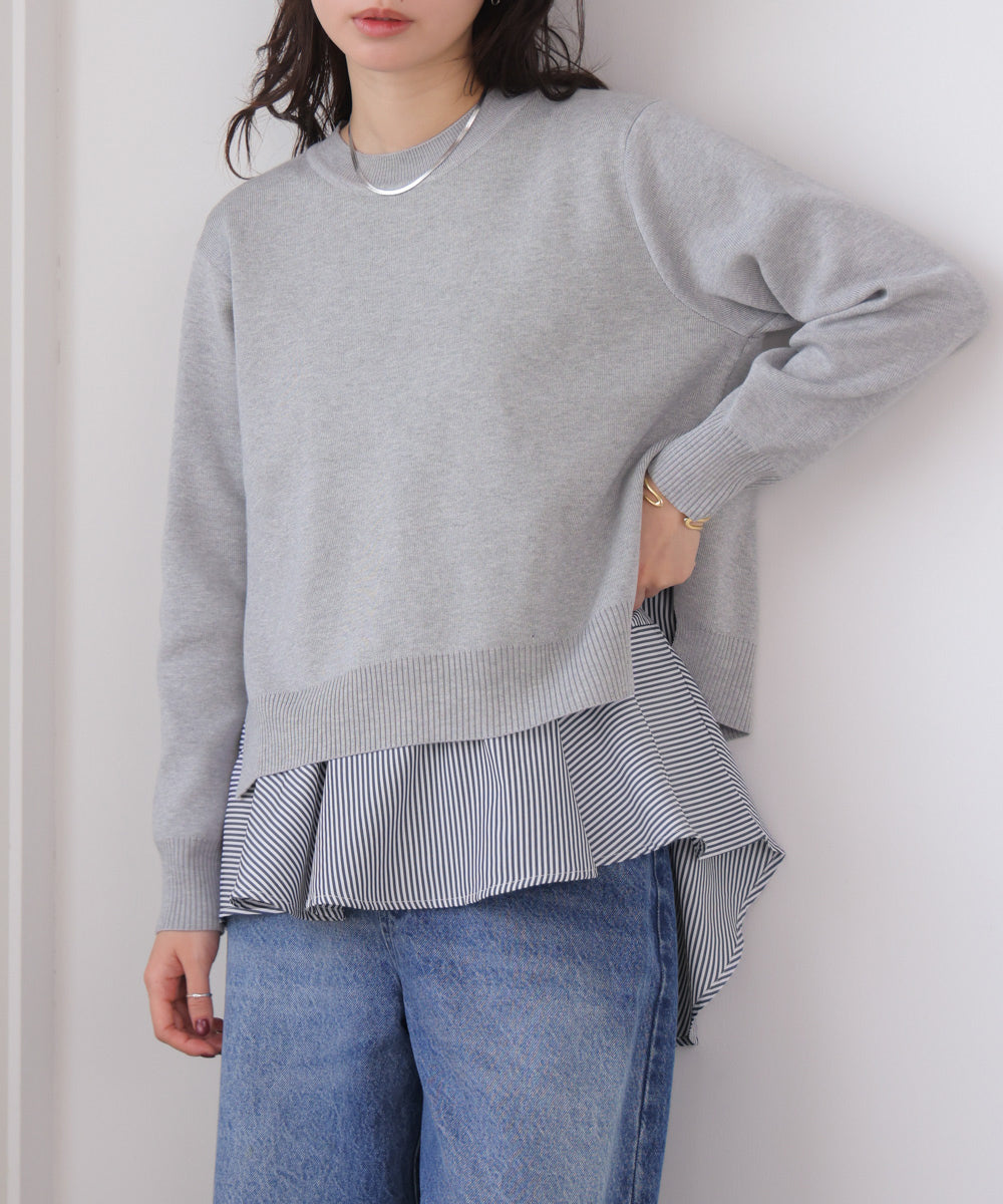 ニットセットレイヤードプルオーバー