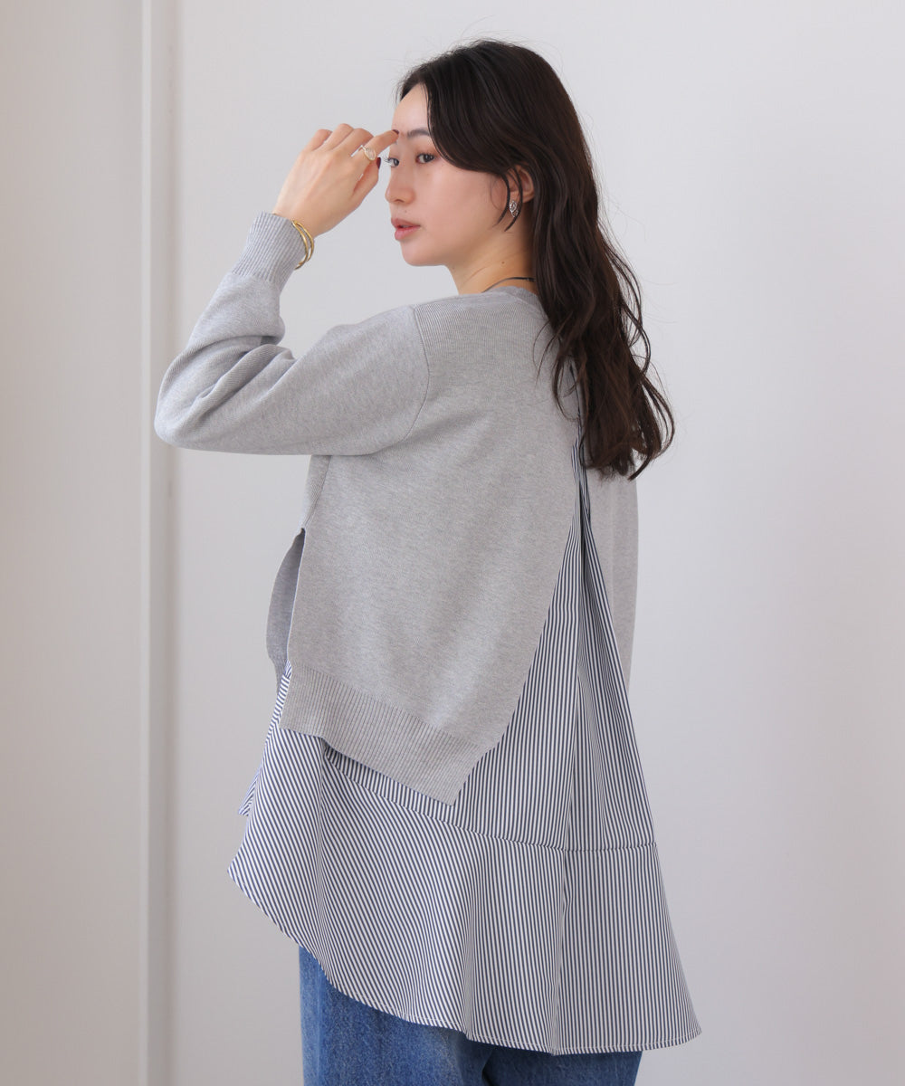 ニットセットレイヤードプルオーバー