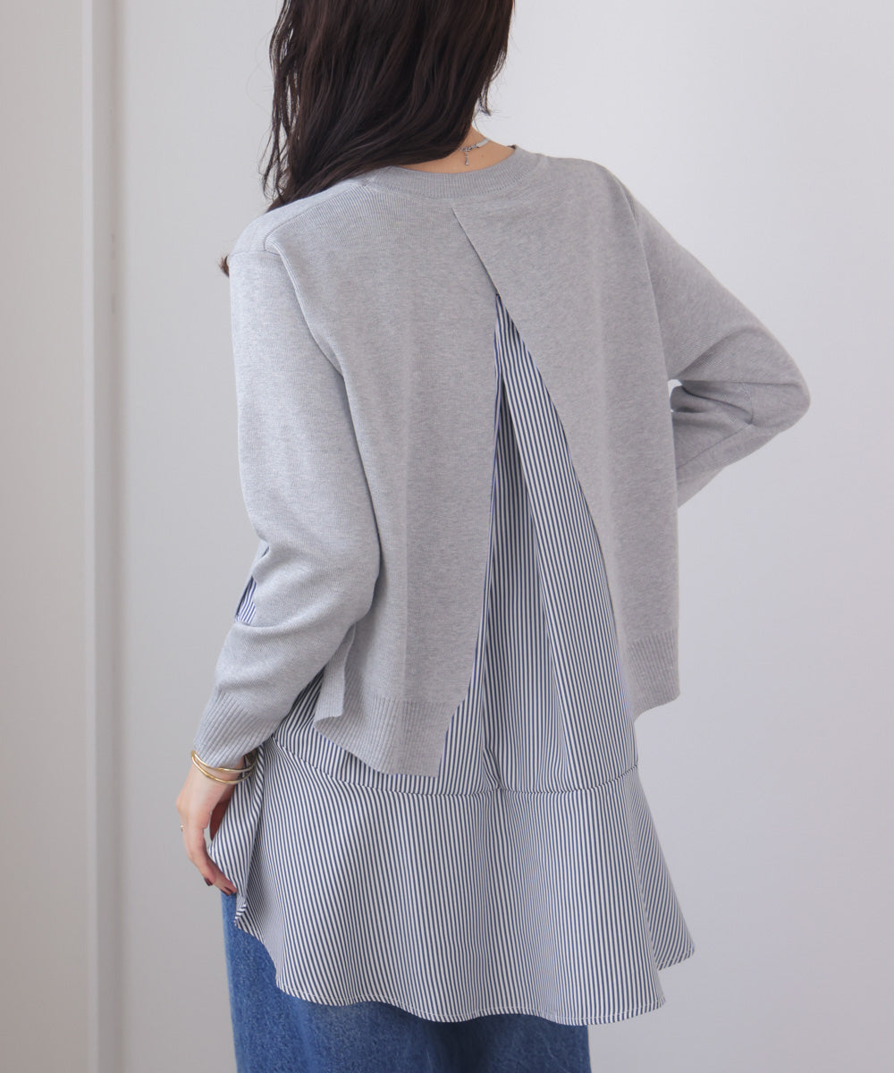 ニットセットレイヤードプルオーバー