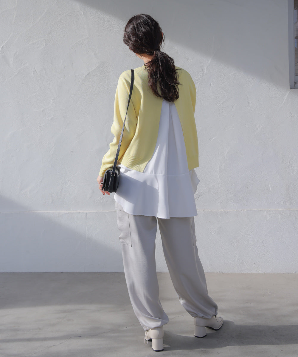 ニットセットレイヤードプルオーバー