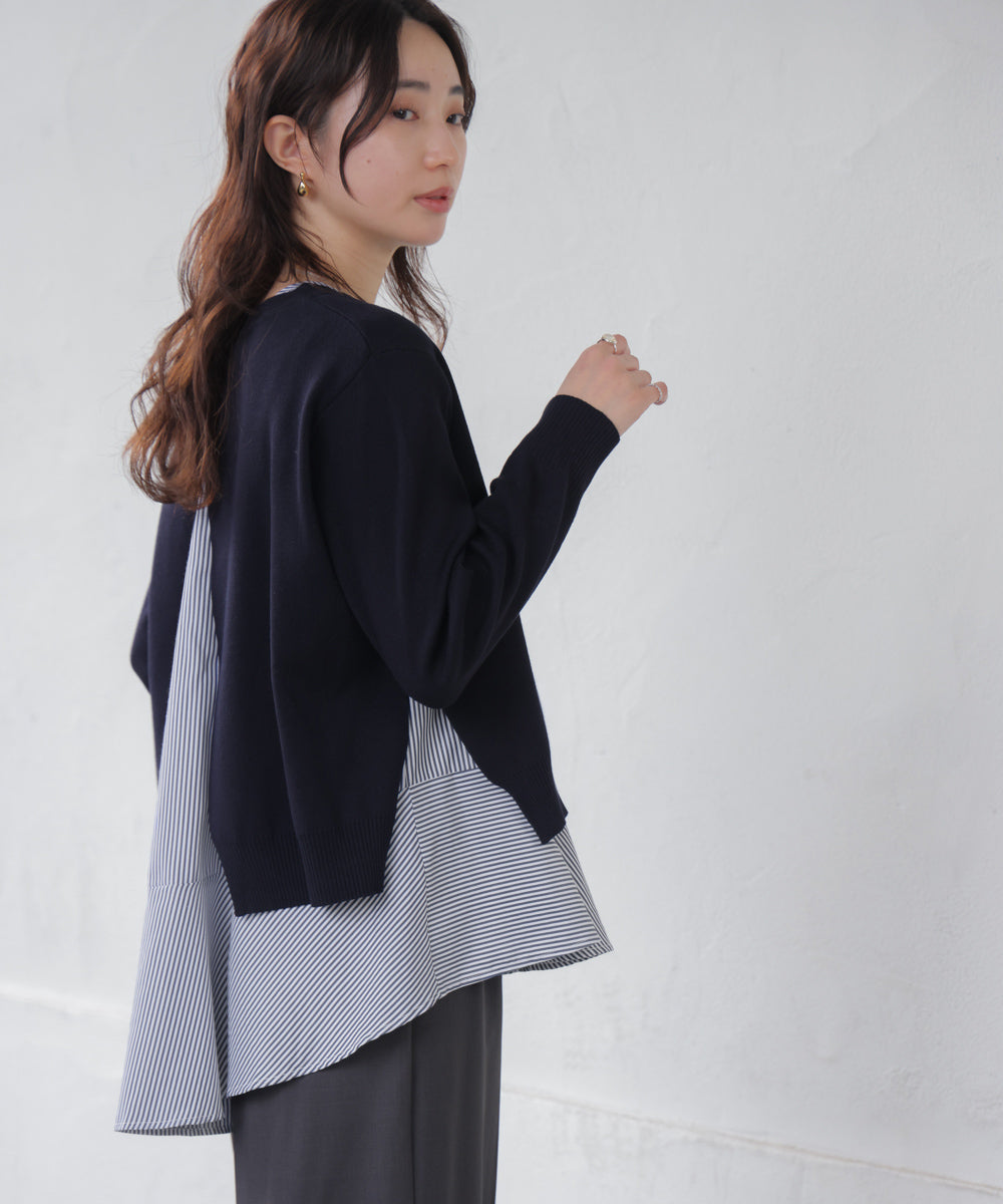 ニットセットレイヤードプルオーバー