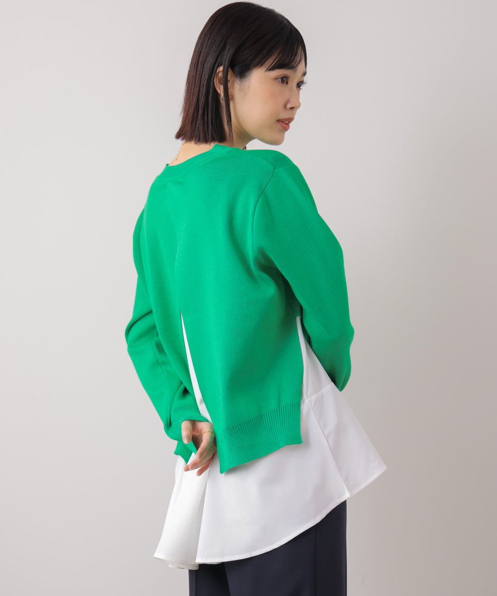 ニットセットレイヤードプルオーバー