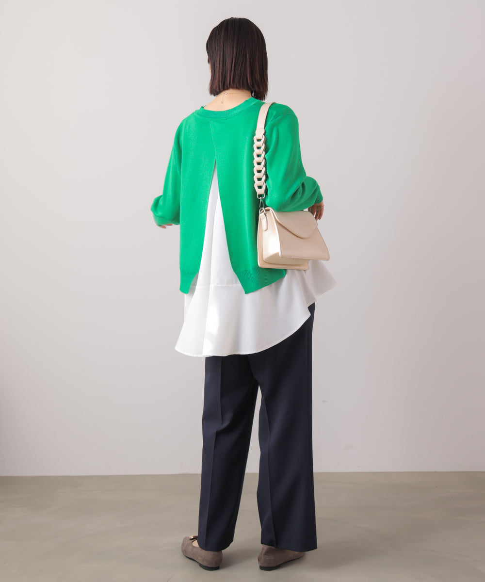 ニットセットレイヤードプルオーバー