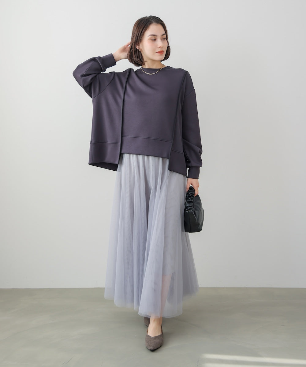 パウンドストレッチバックZipプルオーバー