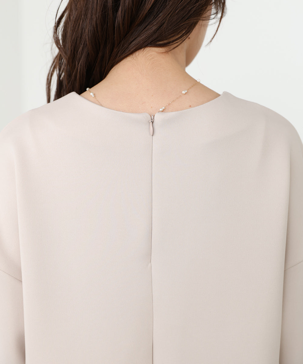 フリルスリーブポンチワンピース