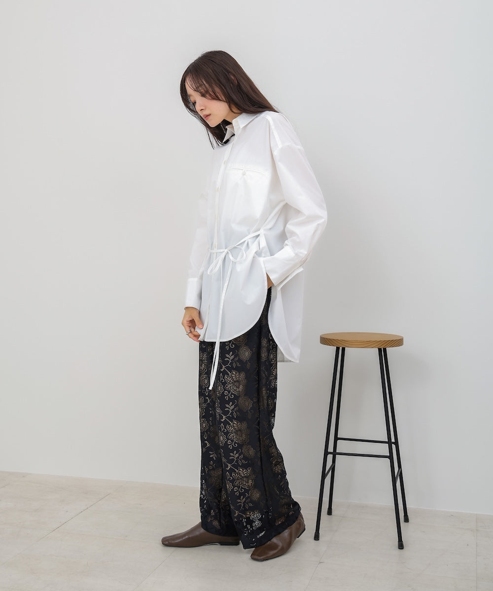 ロングシャツブラウス