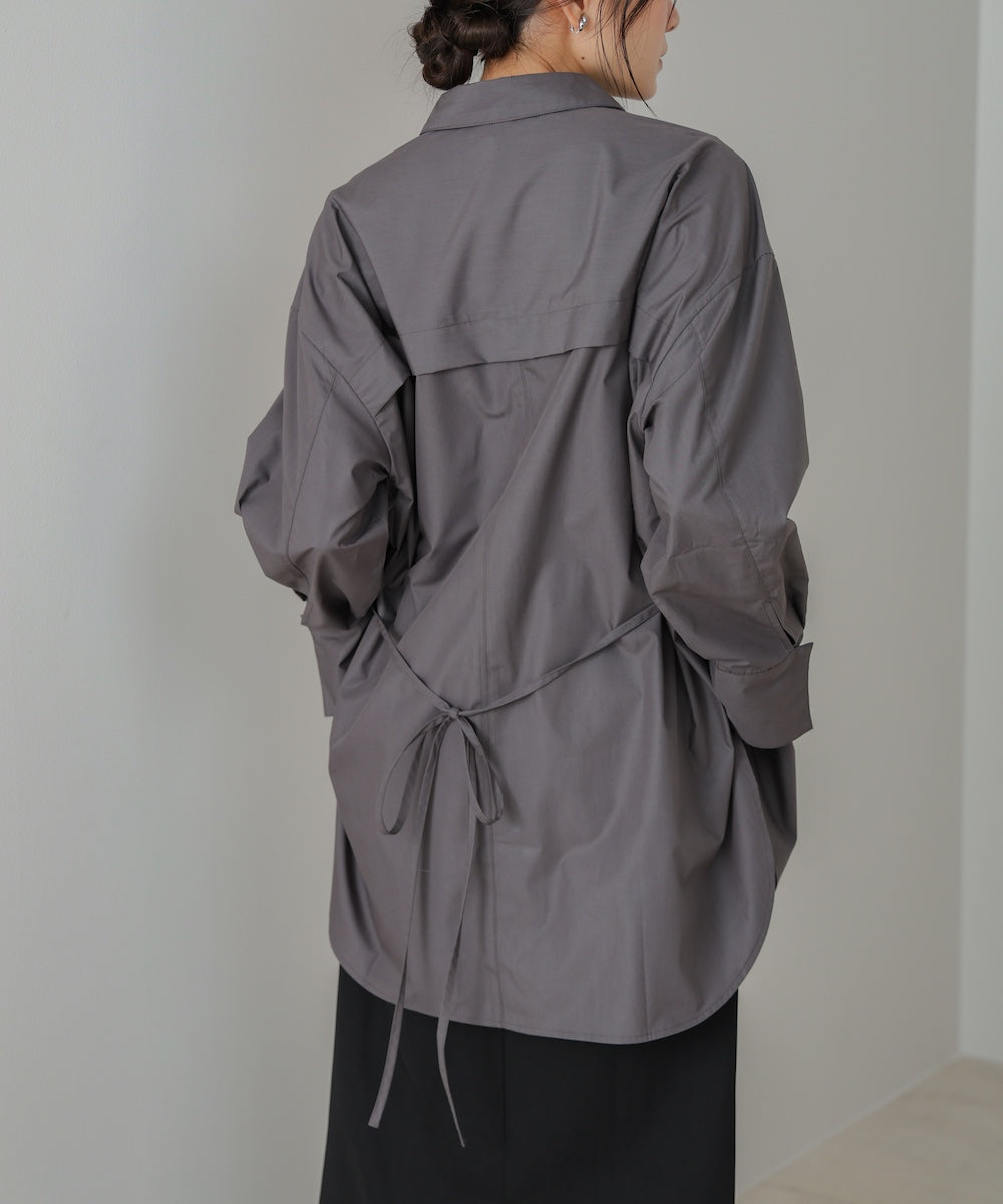 ロングシャツブラウス