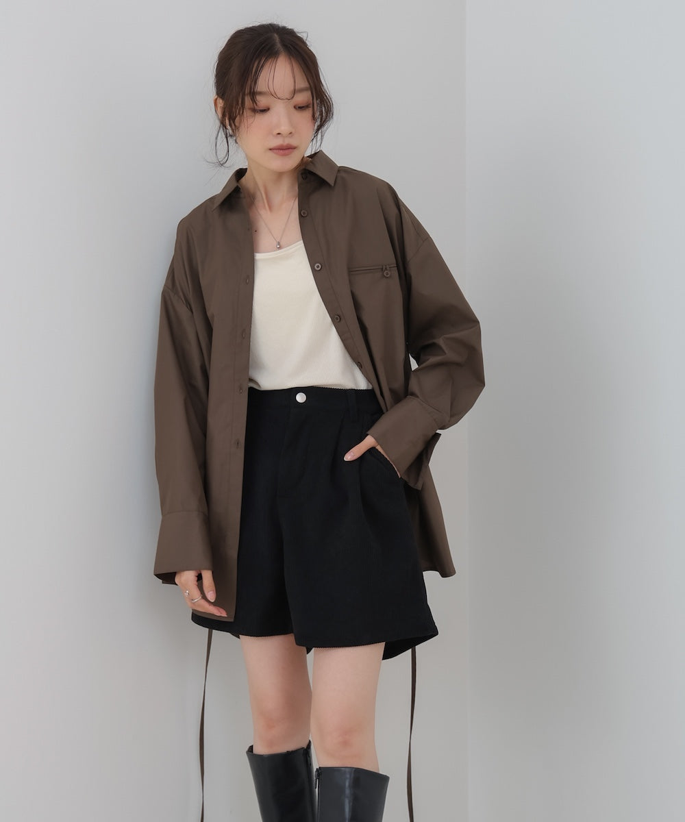 ロングシャツブラウス