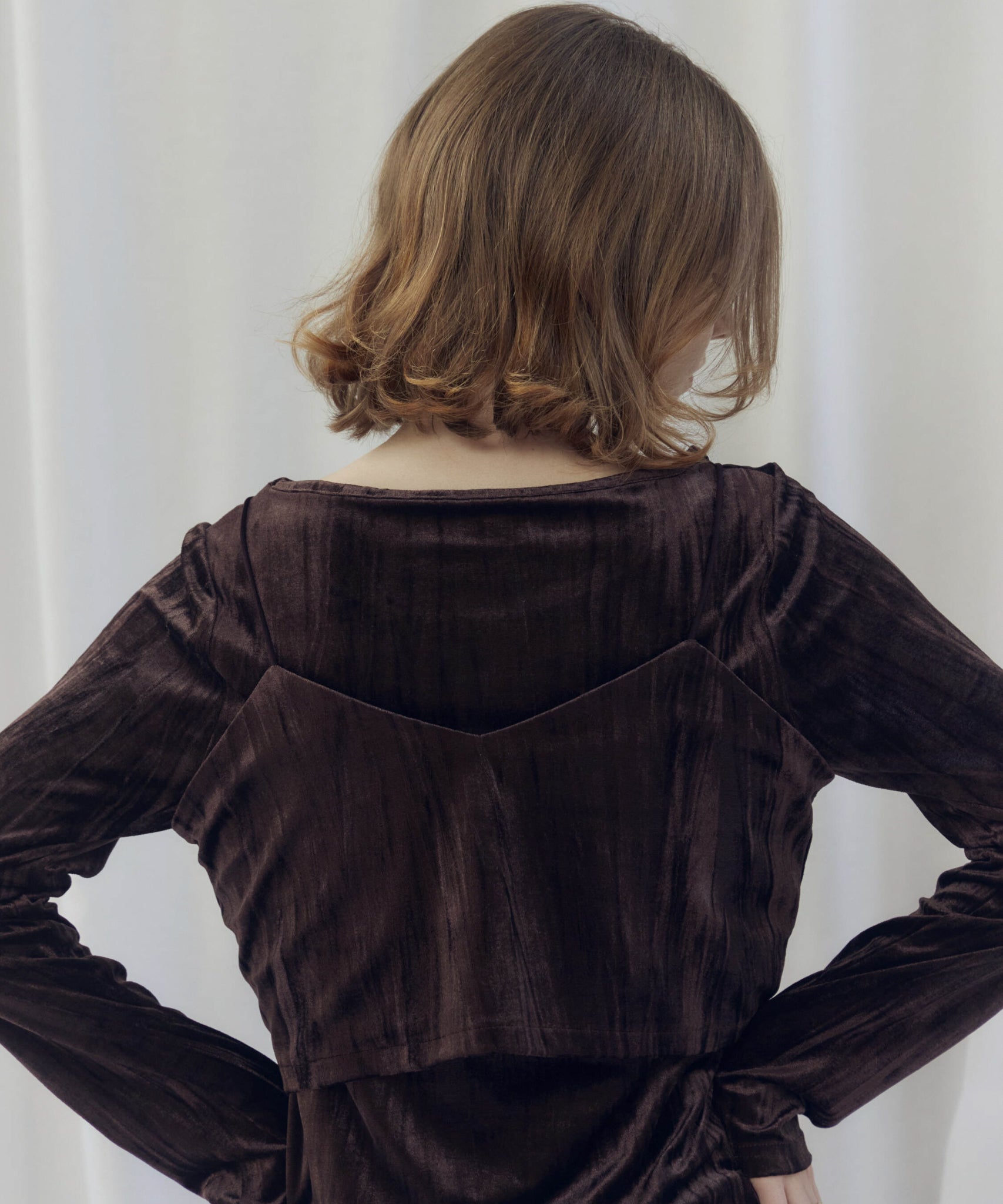 VELVET BUSTIER SET TOPS