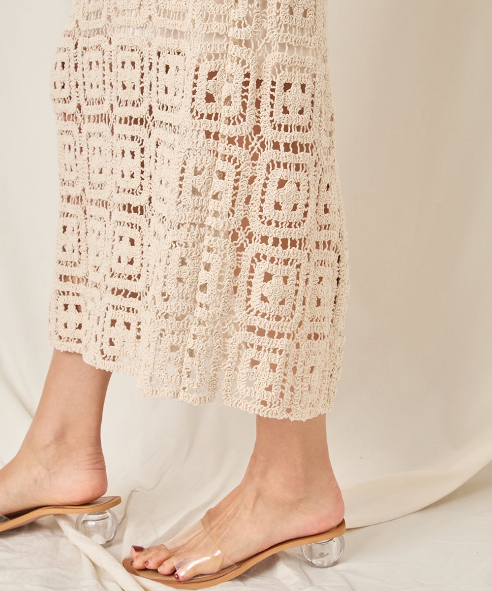 CROCHET CAMI DRESS
