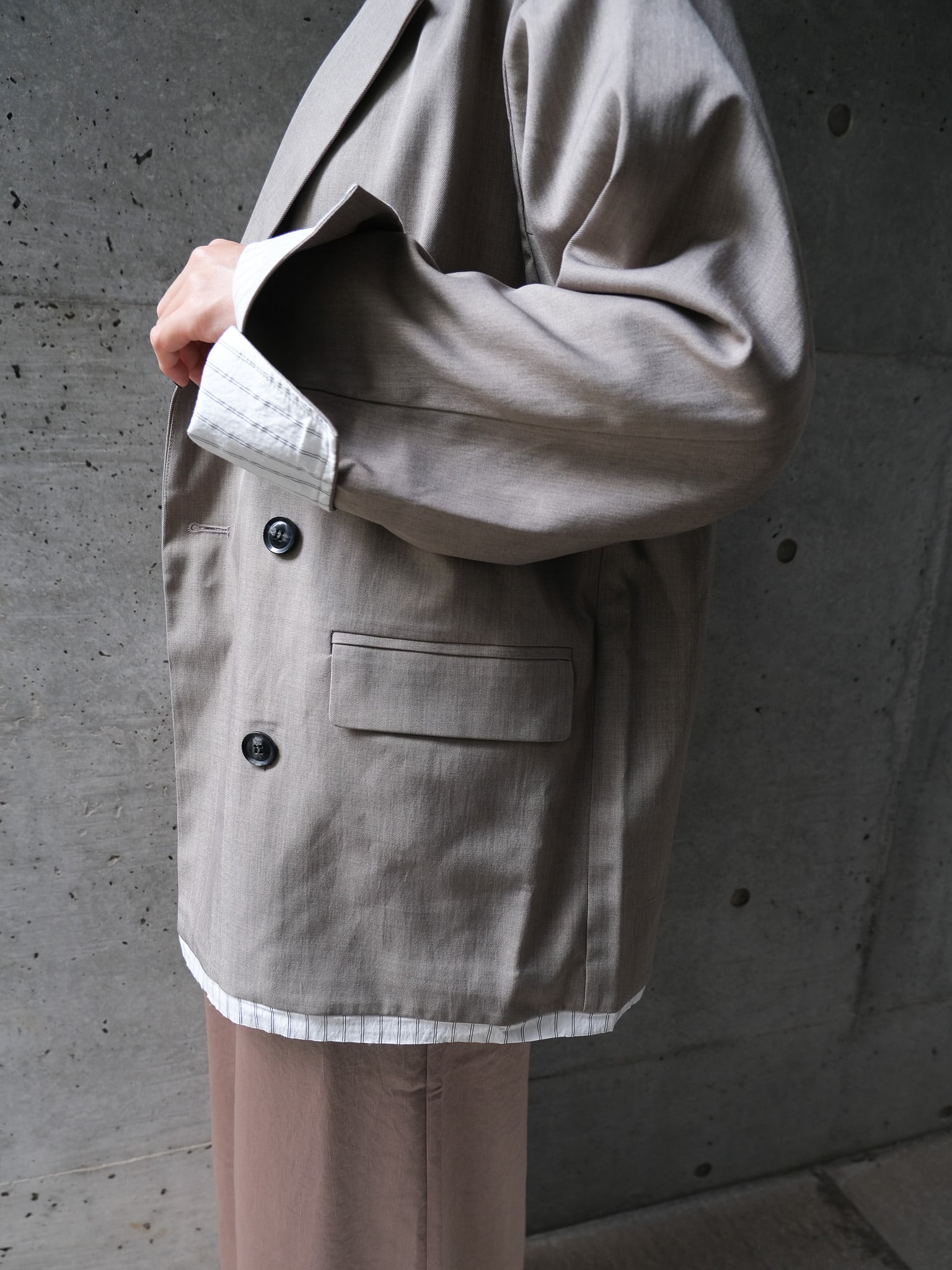 LAYERED DOUBLE TAILORED JACKET