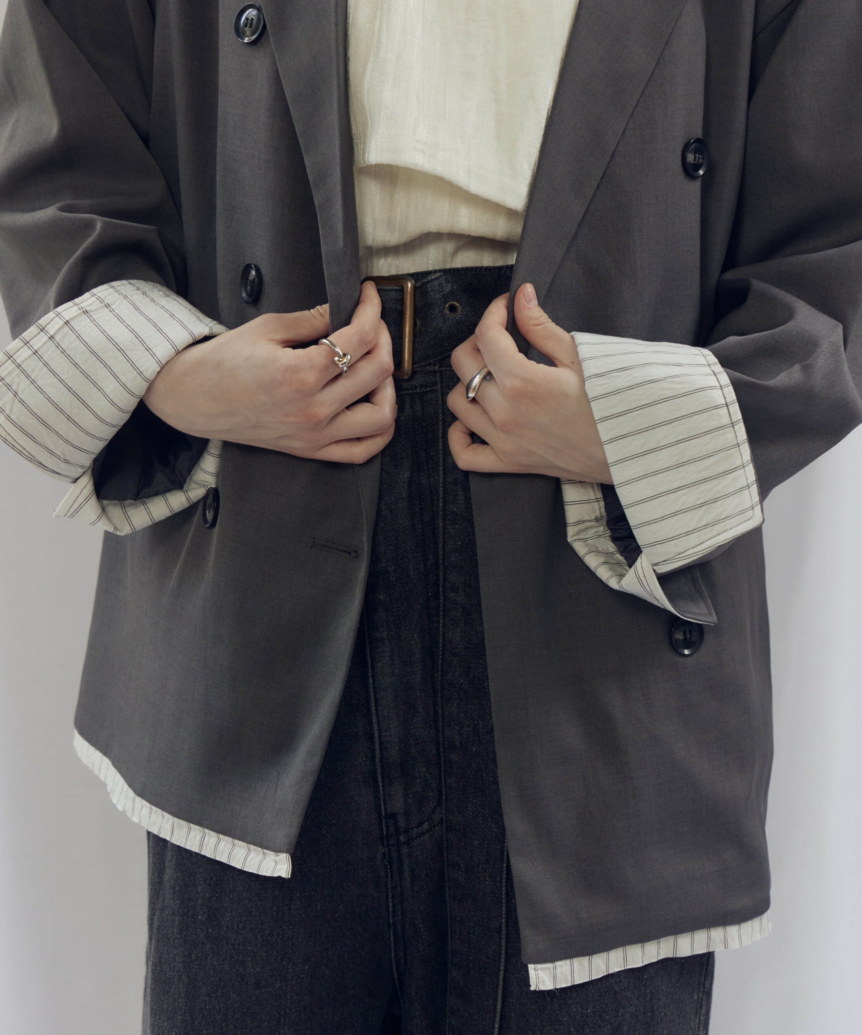 LAYERED DOUBLE TAILORED JACKET