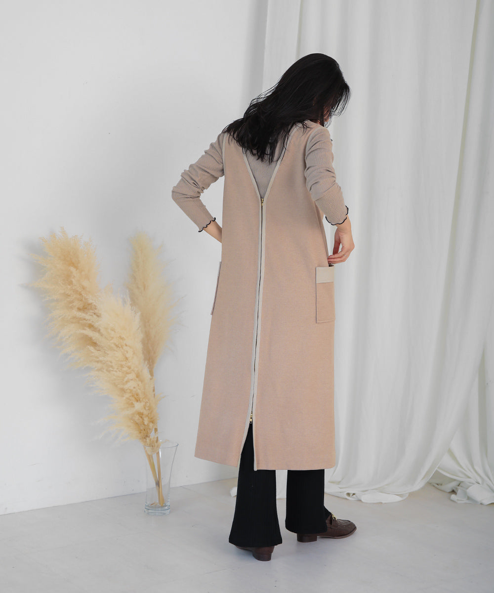 BouJeloud 美脚スリットリブパンツ