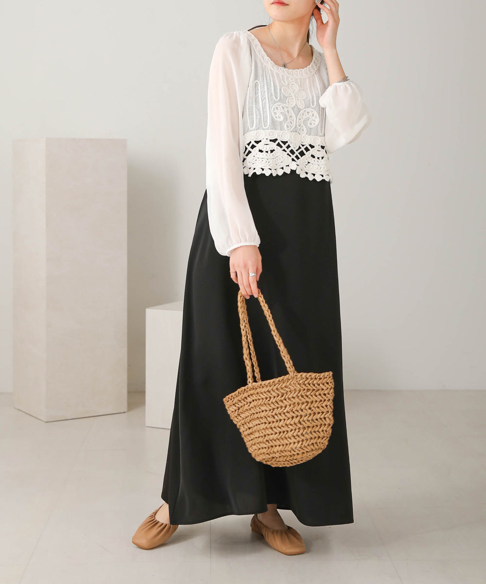 Bab ペーパーヤーンミニトートバック