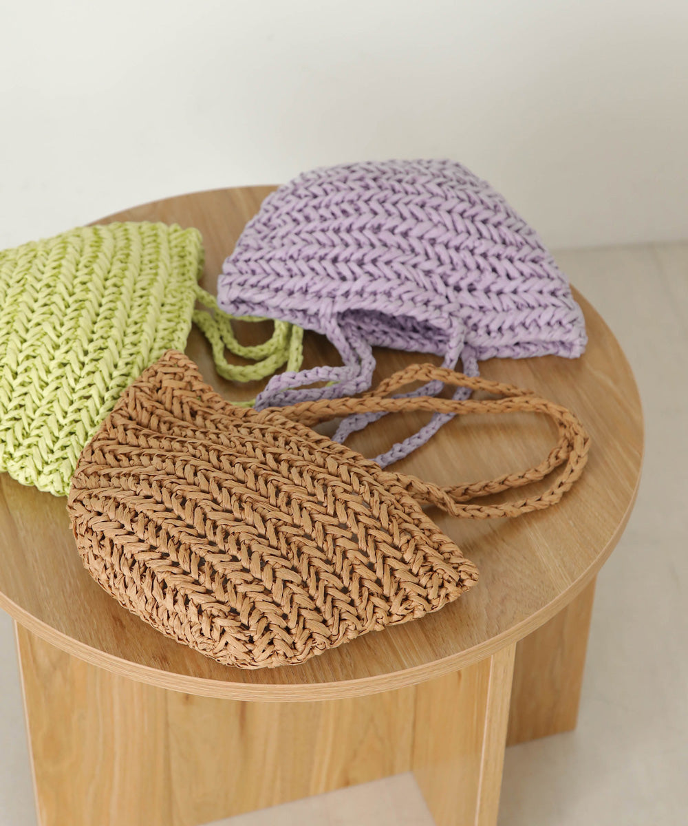 Bab ペーパーヤーンミニトートバック