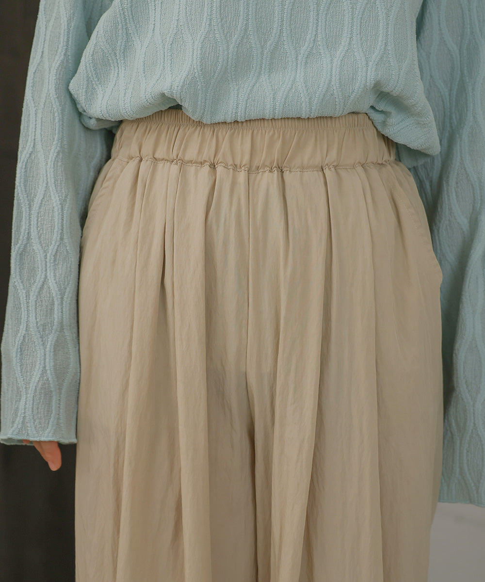 【サイズ展開あり】セミワイドナイロンパンツ