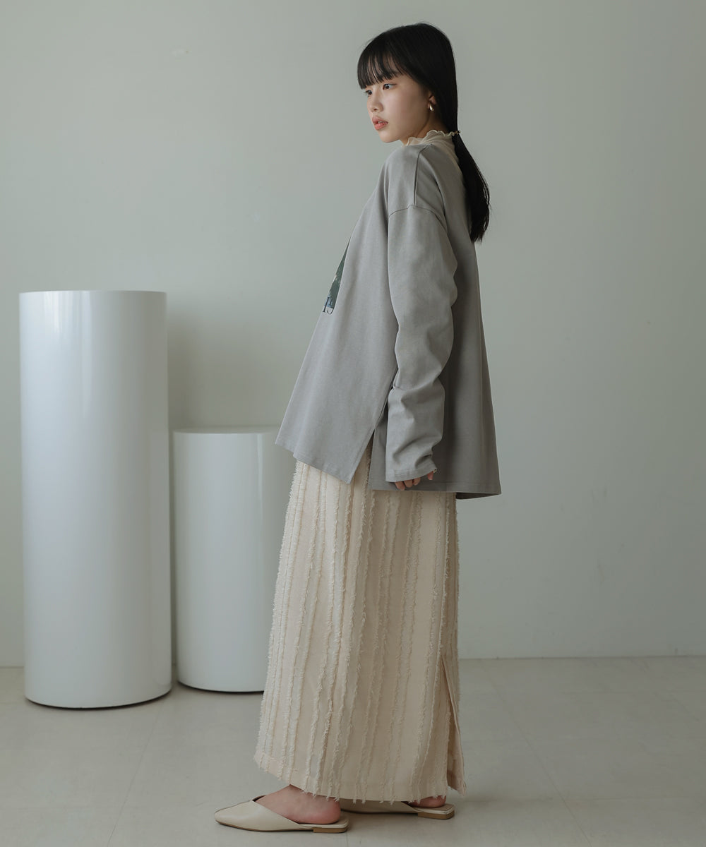 Bab ユニセックス前後2WAYフォトプリントT