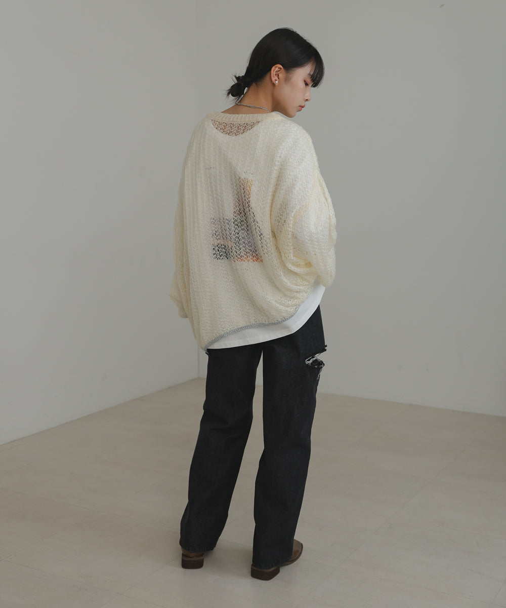 Bab ユニセックス前後2WAYフォトプリントT