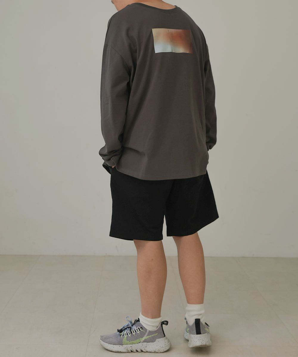 Bab ユニセックス前後2WAYフォトプリントT