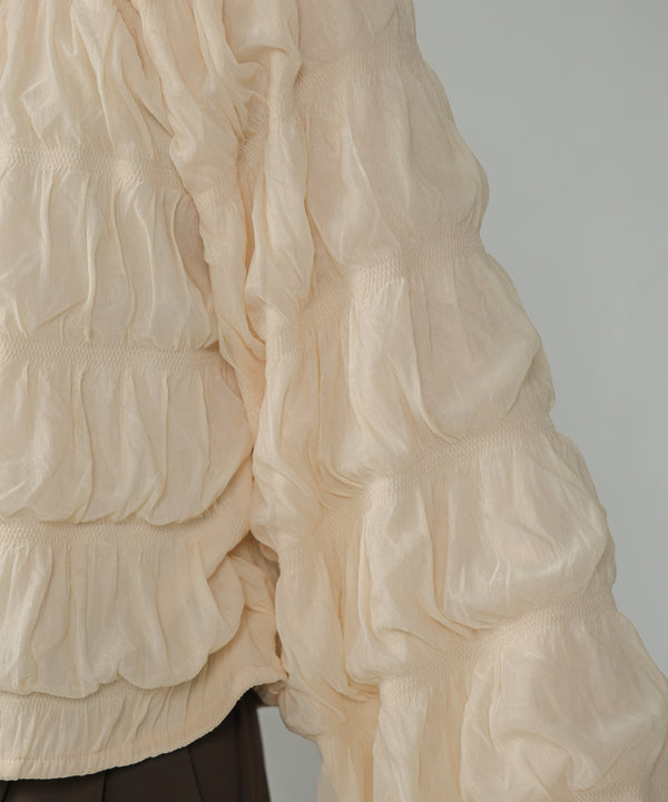 シャーリングトップス