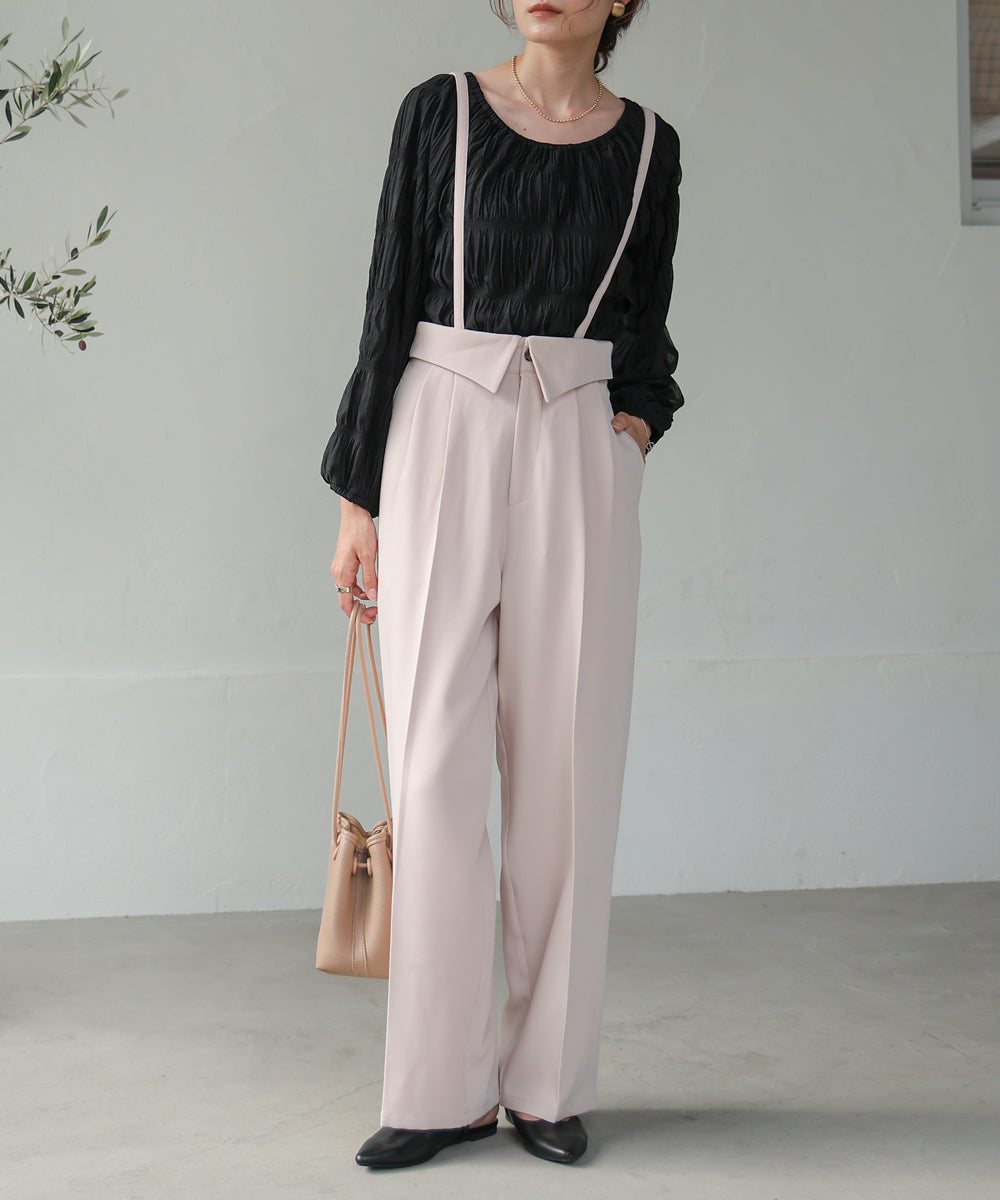 シャーリングトップス