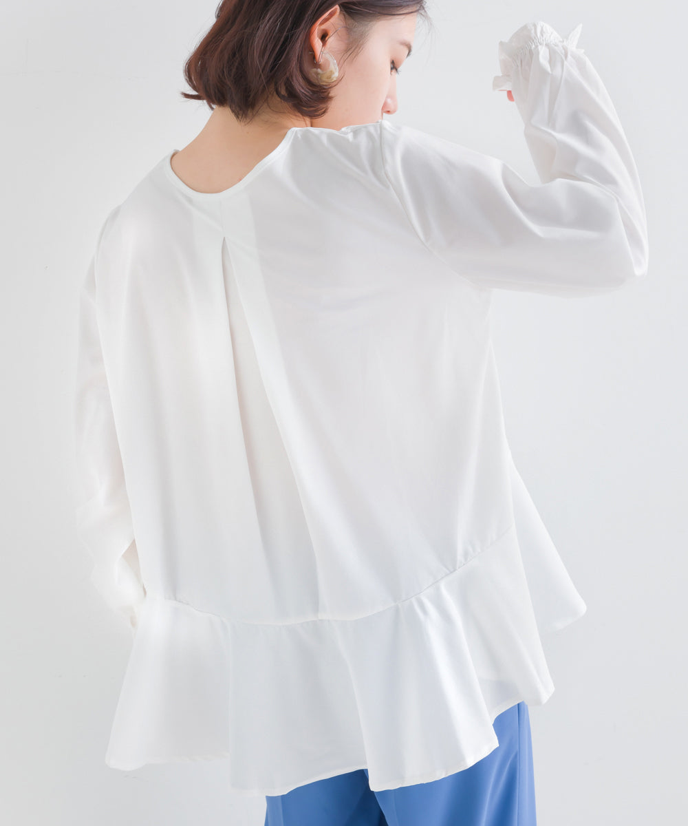 ニットベストセットブラウス