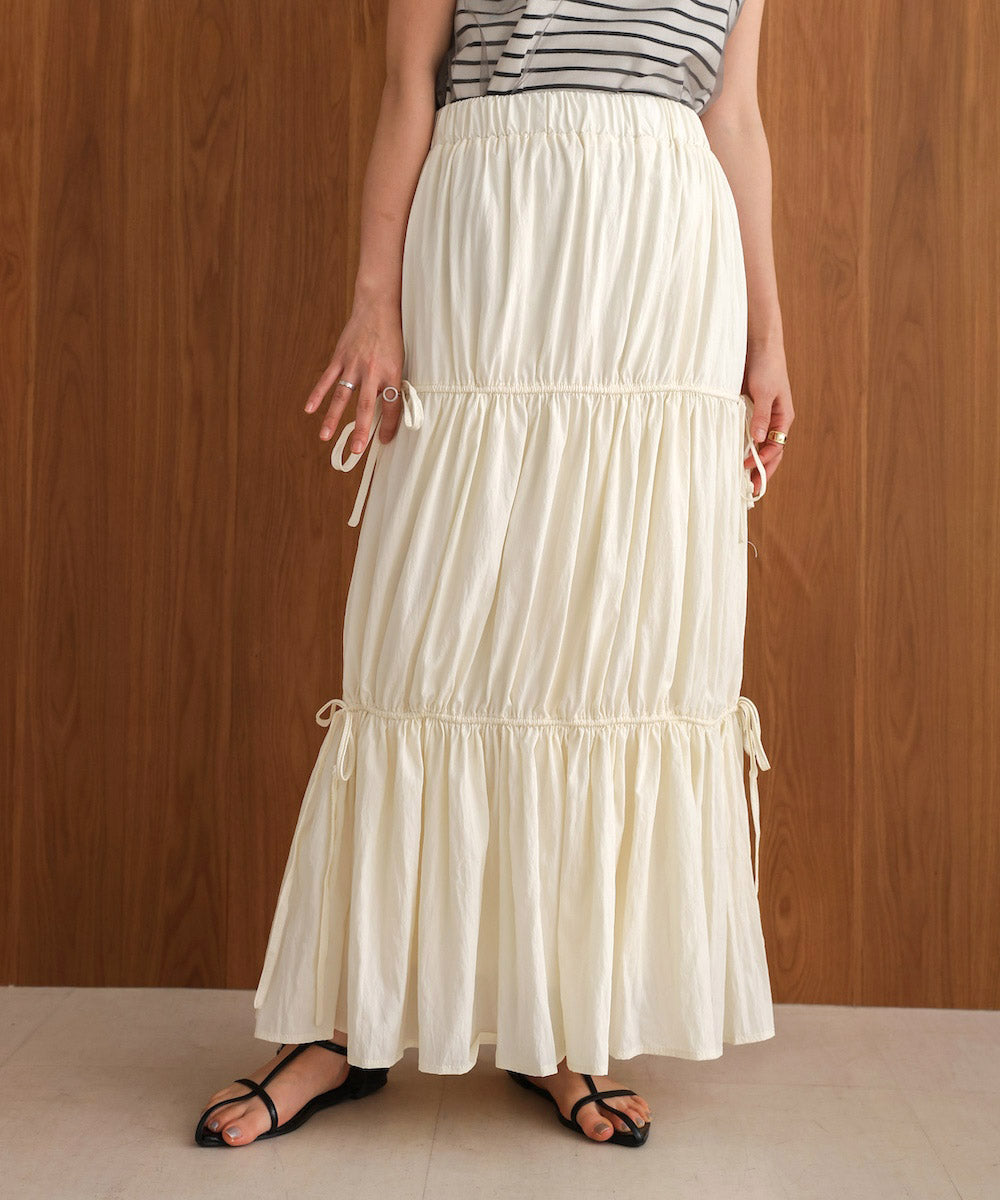 リボンティアードスカート