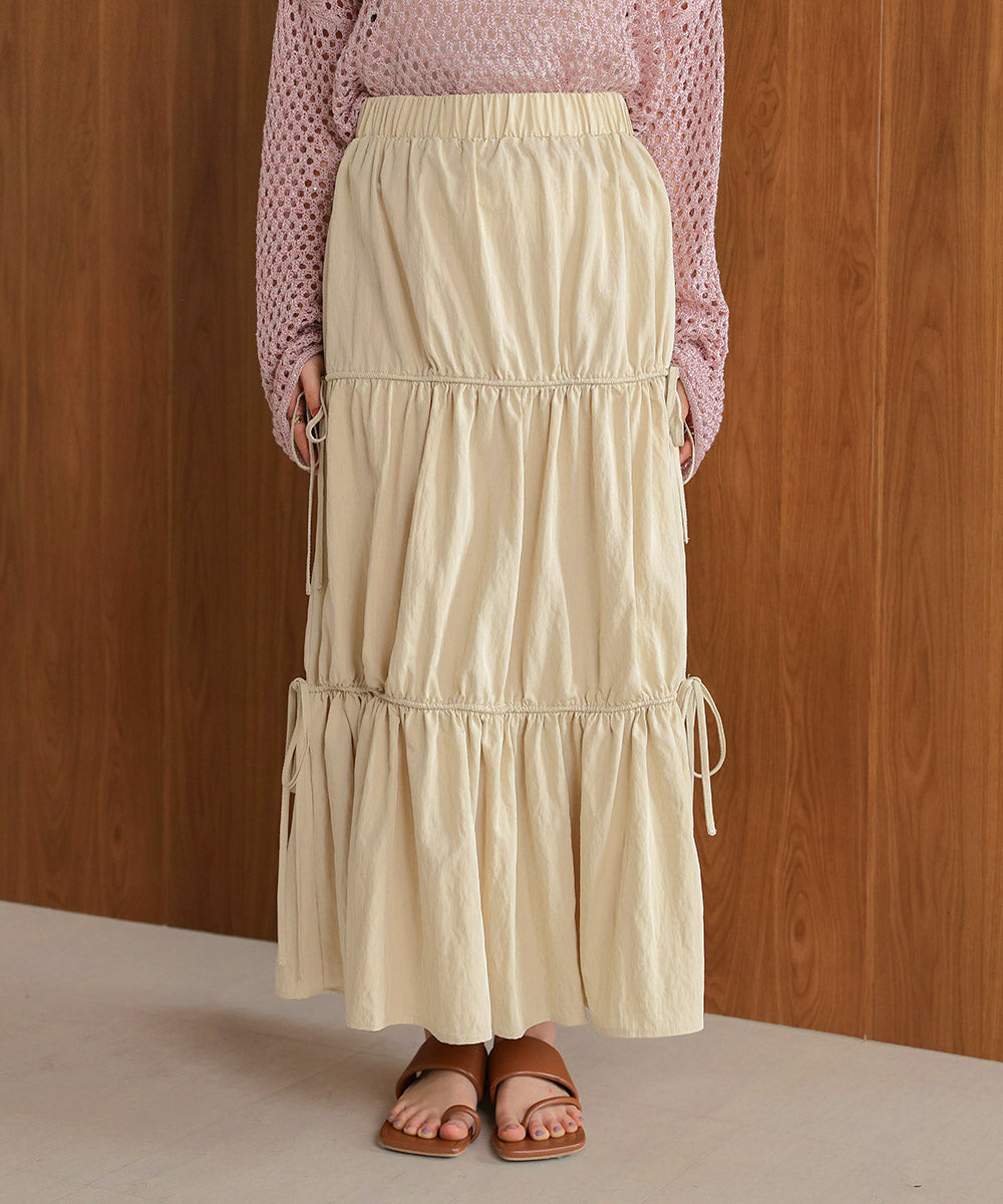 リボンティアードスカート