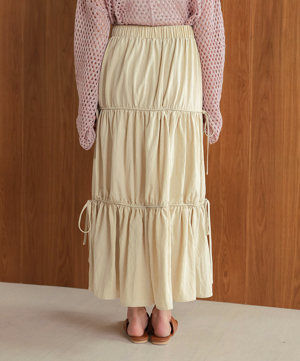 リボンティアードスカート