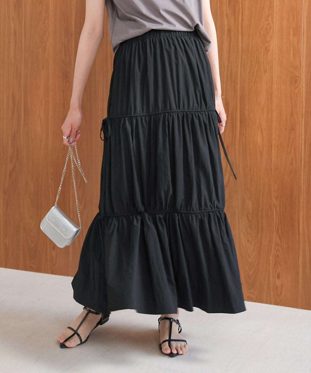 リボンティアードスカート