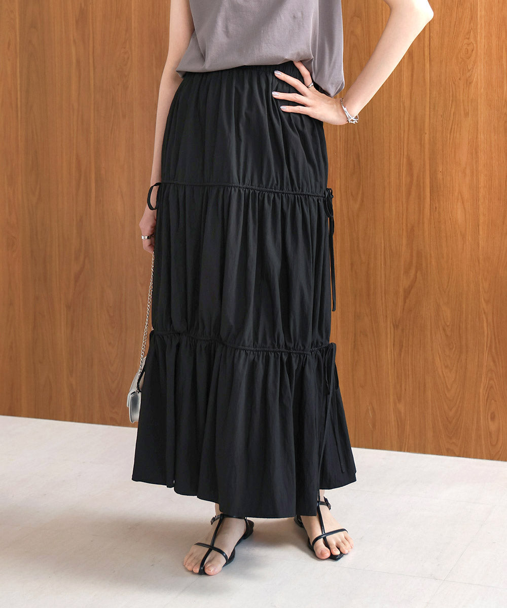 リボンティアードスカート